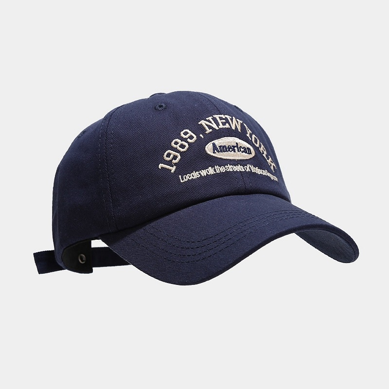 Dad Hat Cotton - 1989년 뉴욕 자수 야구 모자 워싱