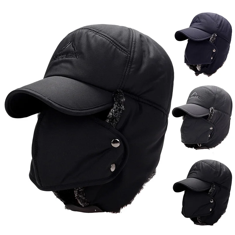 Trapper Hat Ear Flap - 겨울용 따뜻한 방풍 모자 남녀 레이펑