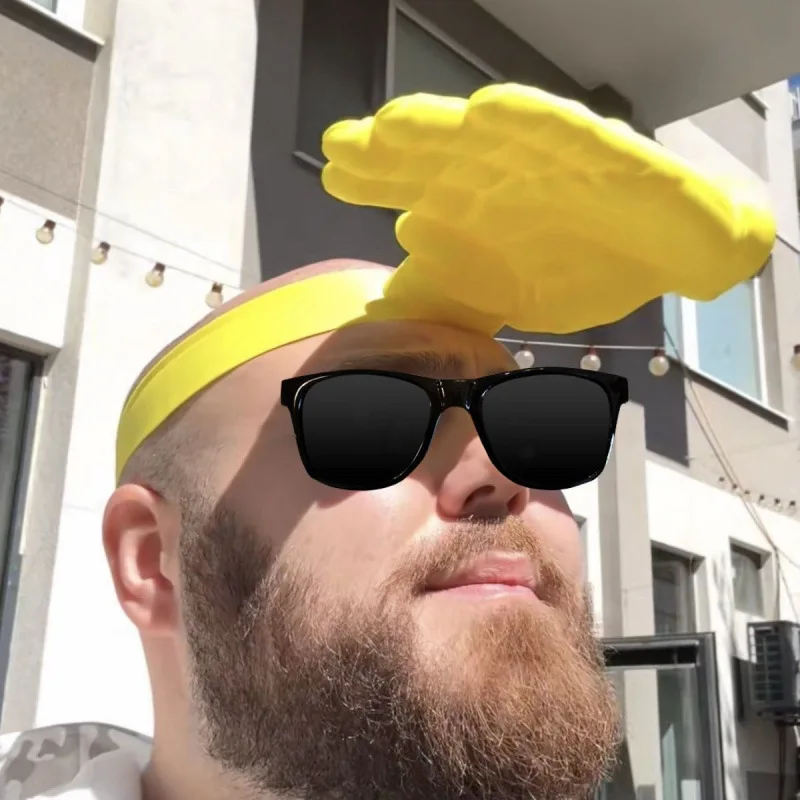 Visor Sun Hat - 1/3개입 참신한 3D 손바닥 모양 햇빛
