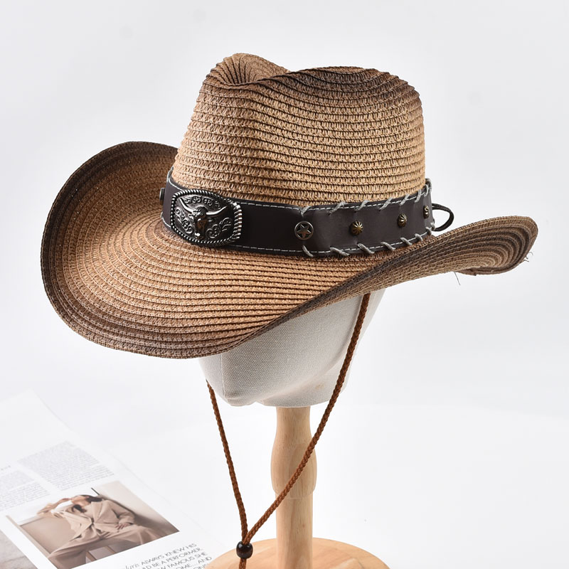 여름 서부 카우보이 밀짚모자 남녀공용 야외 넓은 챙 햇 - Cowboy Hat Straw 리뷰 및 가격