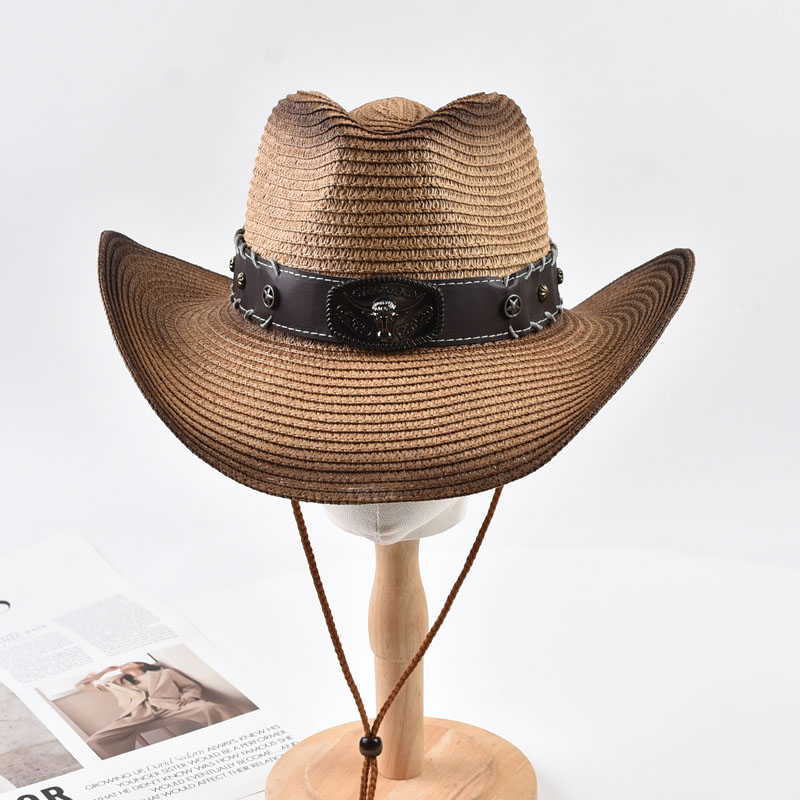 여름 서부 카우보이 밀짚모자 남녀공용 야외 넓은 챙 햇 - Cowboy Hat Straw 리뷰 및 가격