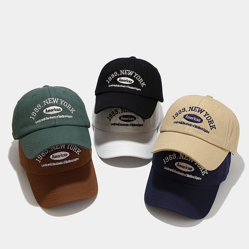 1989년 뉴욕 자수 야구 모자 워싱 코튼 조절 가능한 - Dad Hat Cotton 리뷰 및 가격