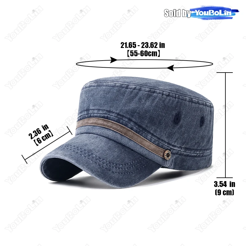 세탁된 모자, 오래된 면 플랫 모자, 통기성 좋은 면  - Dad Hat Cotton 리뷰 및 가격