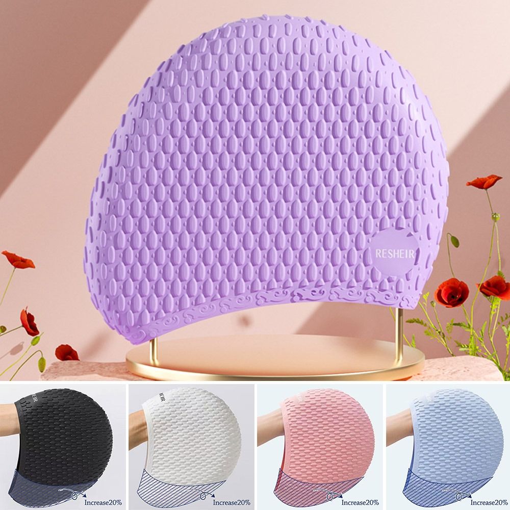 탄성 여름 수영 모자 방수 편안한 실리콘 수영 모자 전 - Swim Hat Silicone 리뷰 및 가격