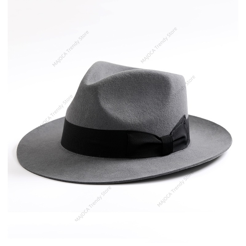 클래식 남성용 울 펠트 대부 갱스터 페도라 마이클 잭슨 - Fedora Hat Wool 리뷰 및 가격