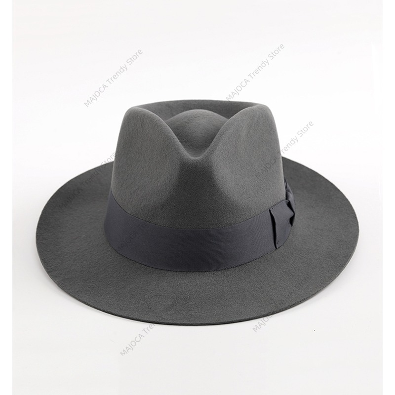클래식 남성용 울 펠트 대부 갱스터 페도라 마이클 잭슨 - Fedora Hat Wool 리뷰 및 가격
