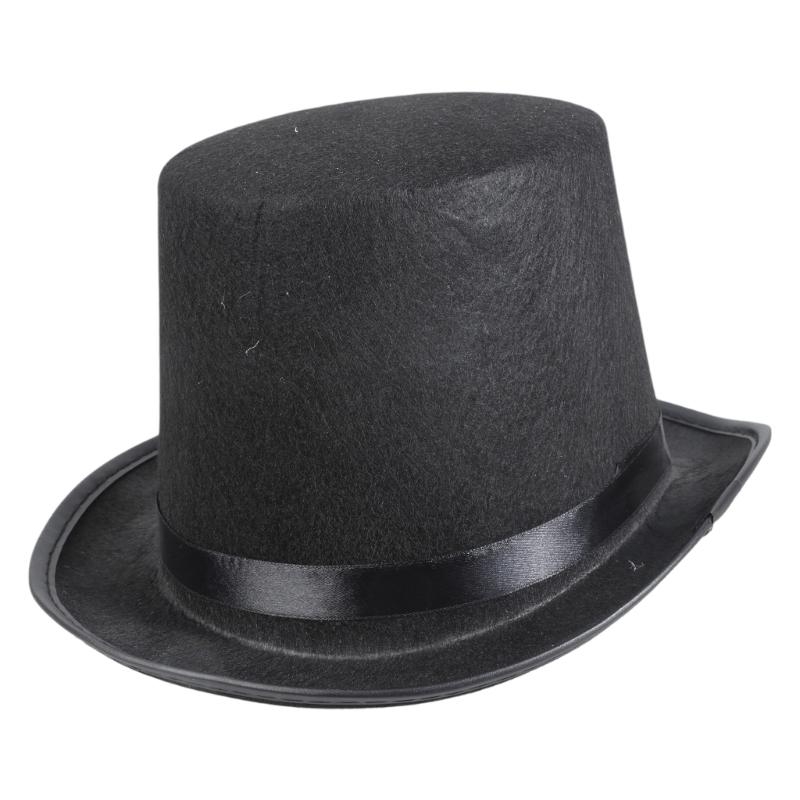 레트로 탑 모자 마술사 의상 코스프레 할로윈 소품 파티 - Fedora Hat Wool 리뷰 및 가격
