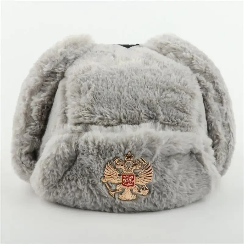 소련 배지 우샨카 남녀 공용 봄버 모자 CCCP 군사  - Trapper Hat Ear Flap 리뷰 및 가격