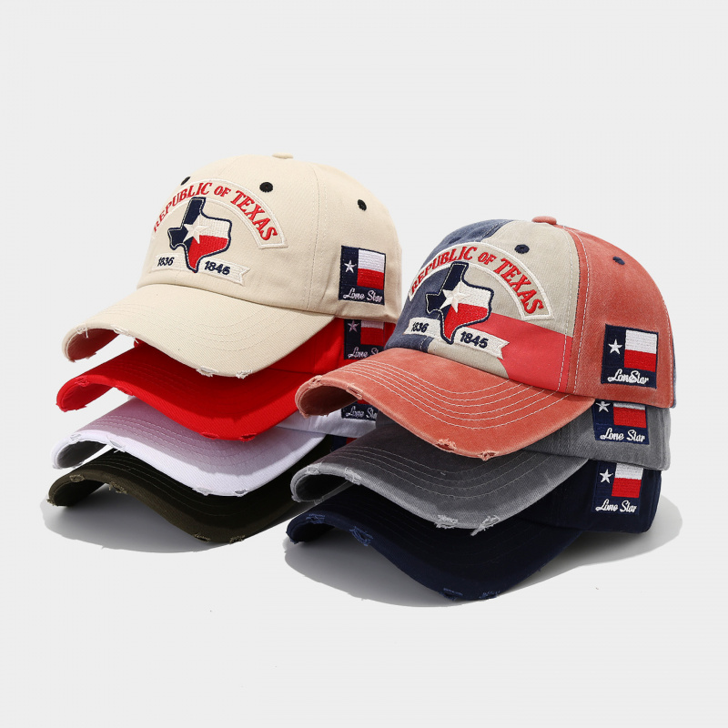 텍사스 공화국 1836-1845 워싱드 야구 모자 론스 - Dad Hat Cotton 리뷰 및 가격