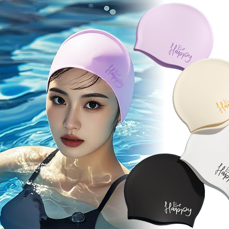 여성용 실리콘 수영 모자, 특대형 긴 머리용 방수 귀  - Swim Hat Silicone 리뷰 및 가격