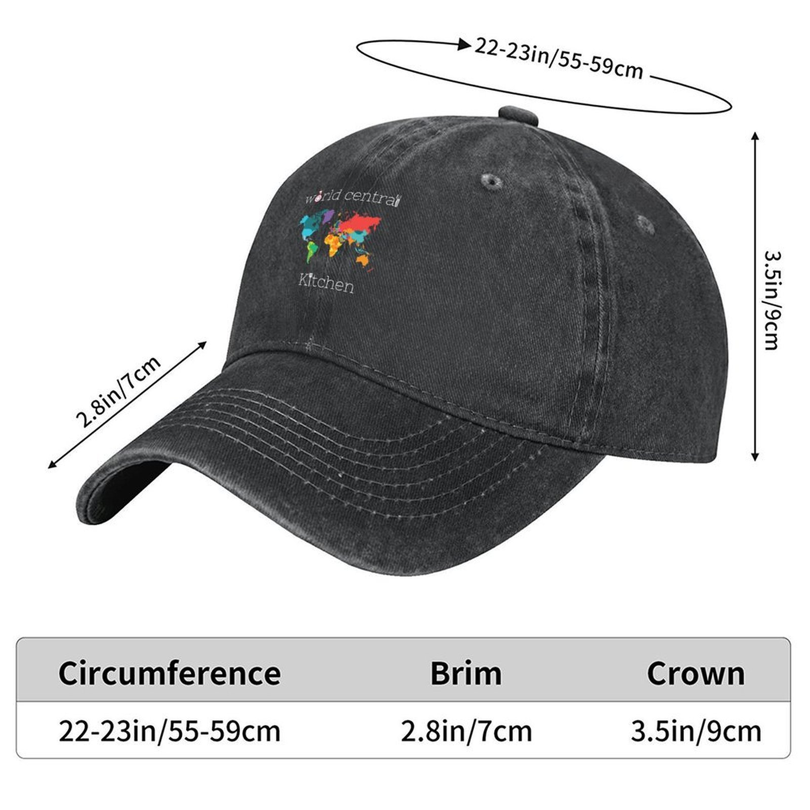 월드 센트럴 키친 야구 모자 파티 모자 모자 비치 골프 - Golf Cap Dad 리뷰 및 가격