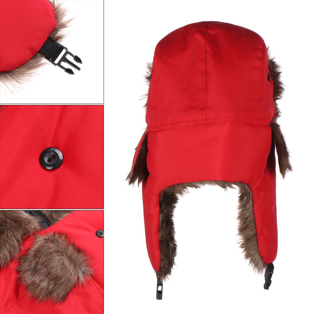 따뜻한 귀덮개 트래퍼 스키 모자 겨울 모자 러시아 우샨 - Trapper Hat Ear Flap 리뷰 및 가격
