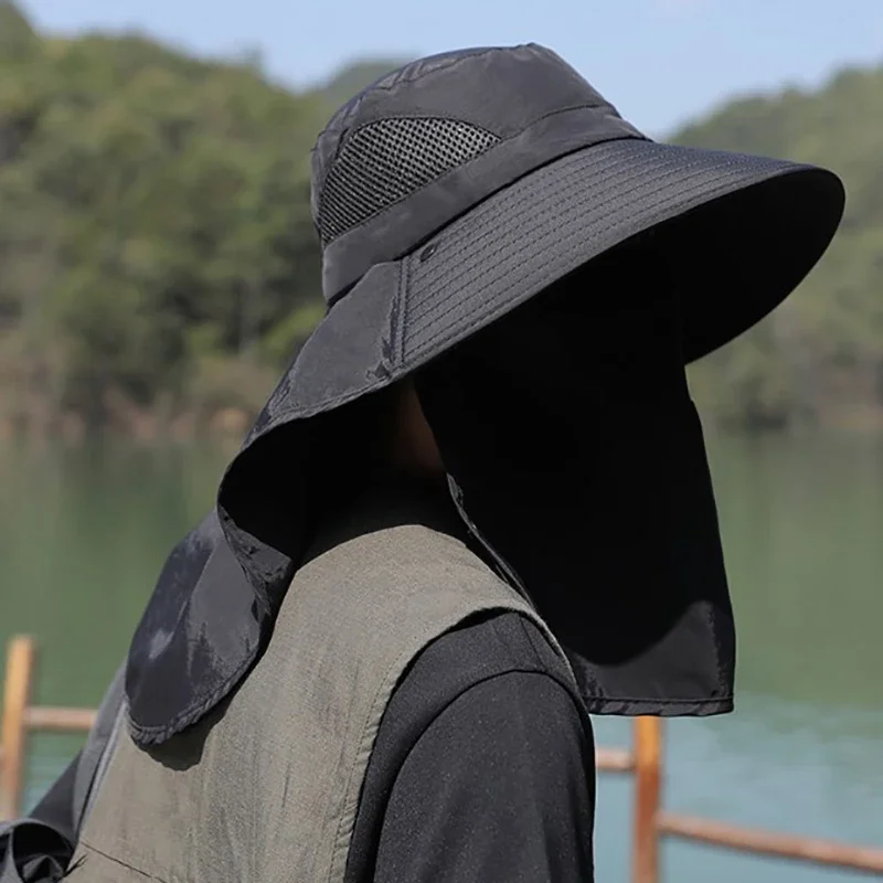 여름 햇빛 차단 모자 UV 차단 야외 사냥 낚시 모자  - Visor Sun Hat 리뷰 및 가격