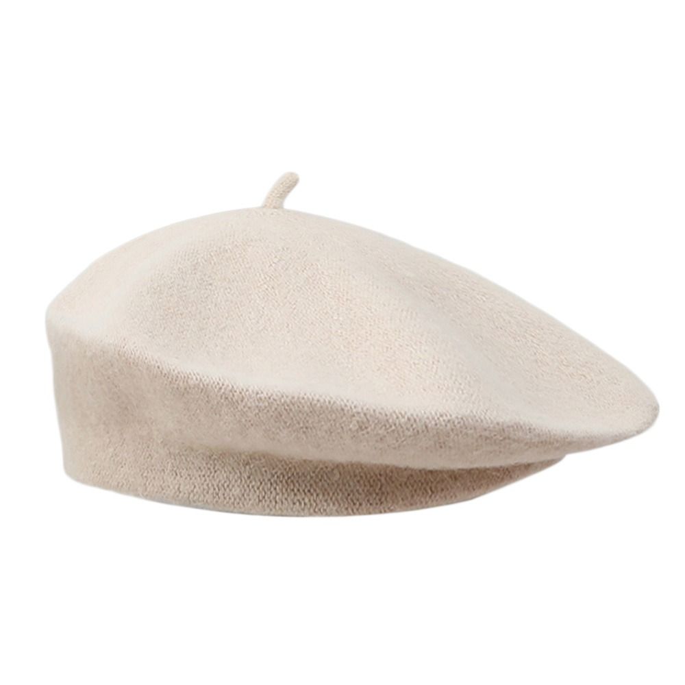 가을 겨울 따뜻한 울 베레모 모자 단색 레트로 플레인  - Beret French Wool 리뷰 및 가격