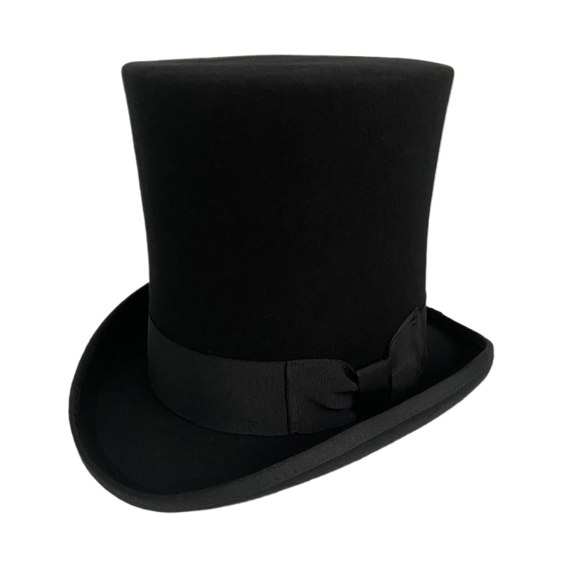 블랙 울 펠트 탑 모자 남자 공식 빅토리아 웨딩 파티  - Fedora Hat Wool 리뷰 및 가격