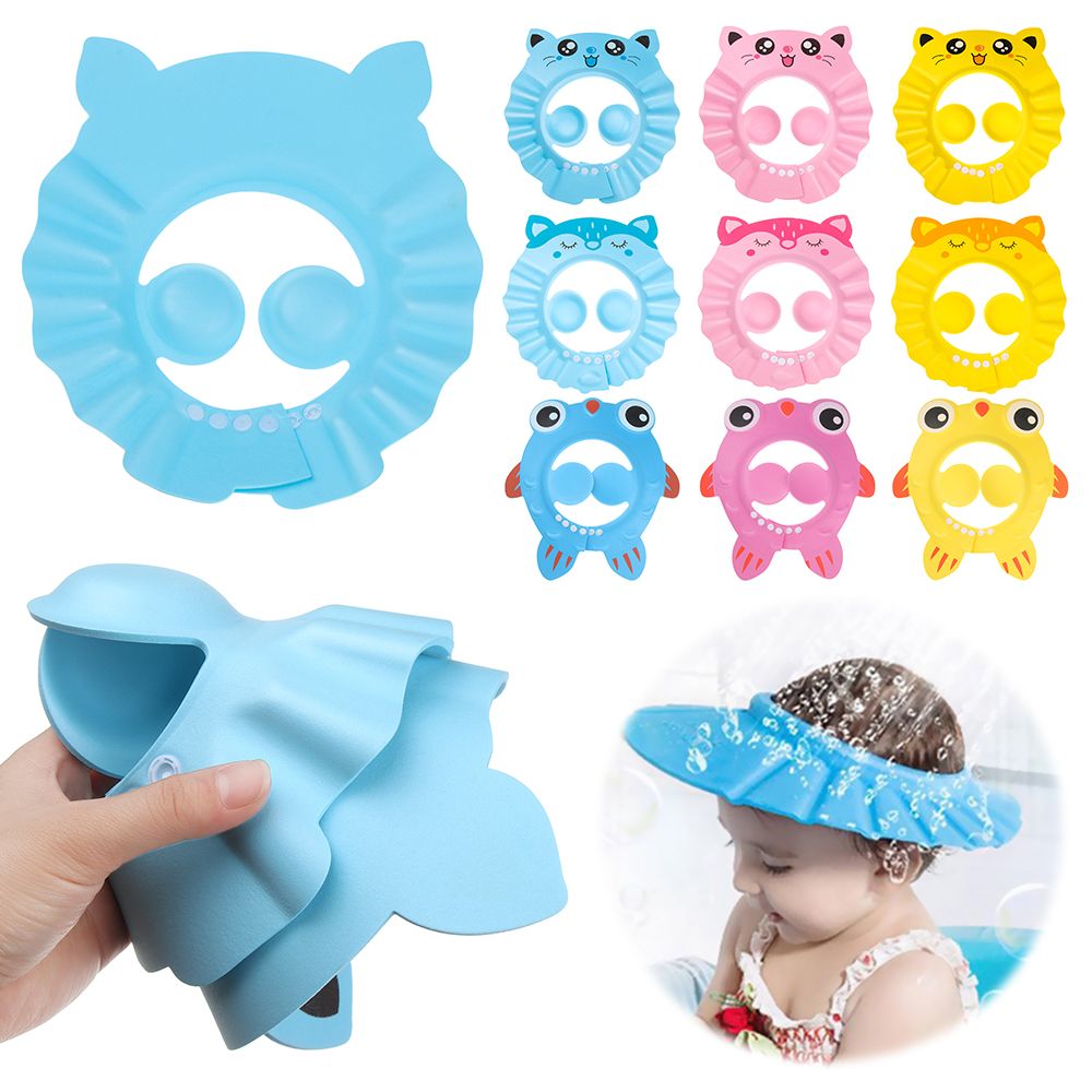 방수 조절식 눈 보호 목욕 바이저, 귀 보호 워시 헤어 - Swim Hat Silicone 리뷰 및 가격