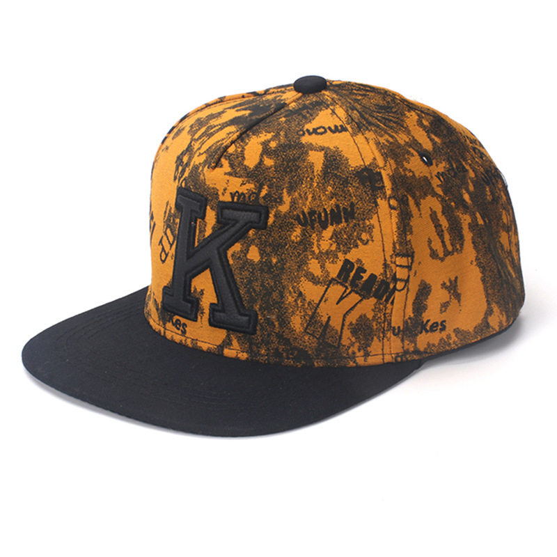 남성용 K 레터 힙합 야구 모자, 여름 코튼 플랫 브림 - Snapback Hat Flat 리뷰 및 가격